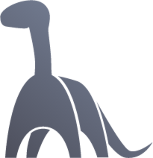 dinosaur grey icon