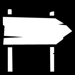 direction sign icon