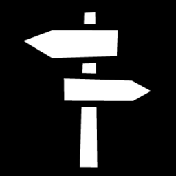direction signs icon