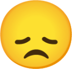 disappointed face emoji
