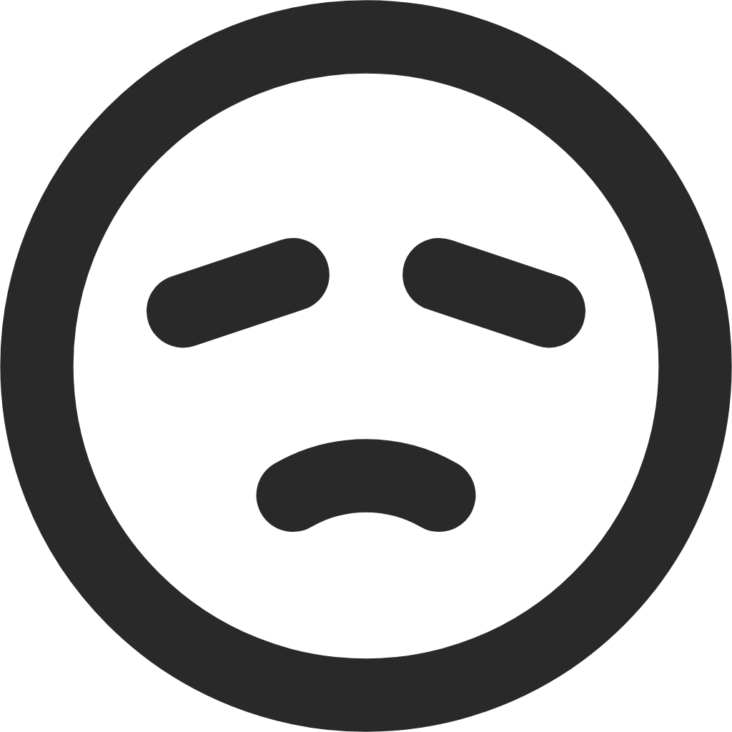 disappointed face icon