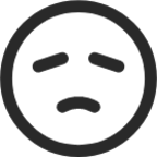 disappointed face icon