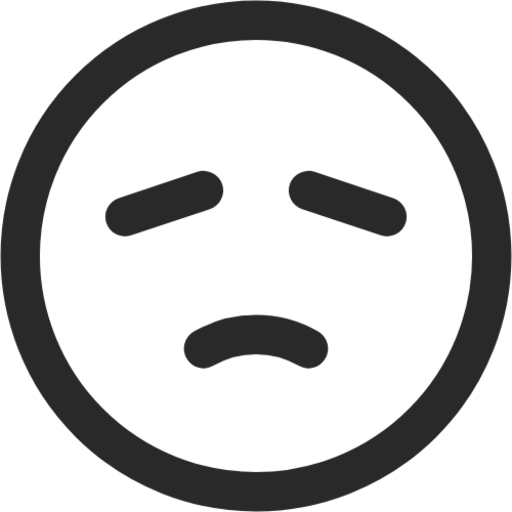 disappointed face icon