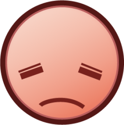 disappointed (plain) emoji