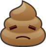 disappointed (poop) emoji