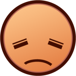 disappointed (yellow) emoji