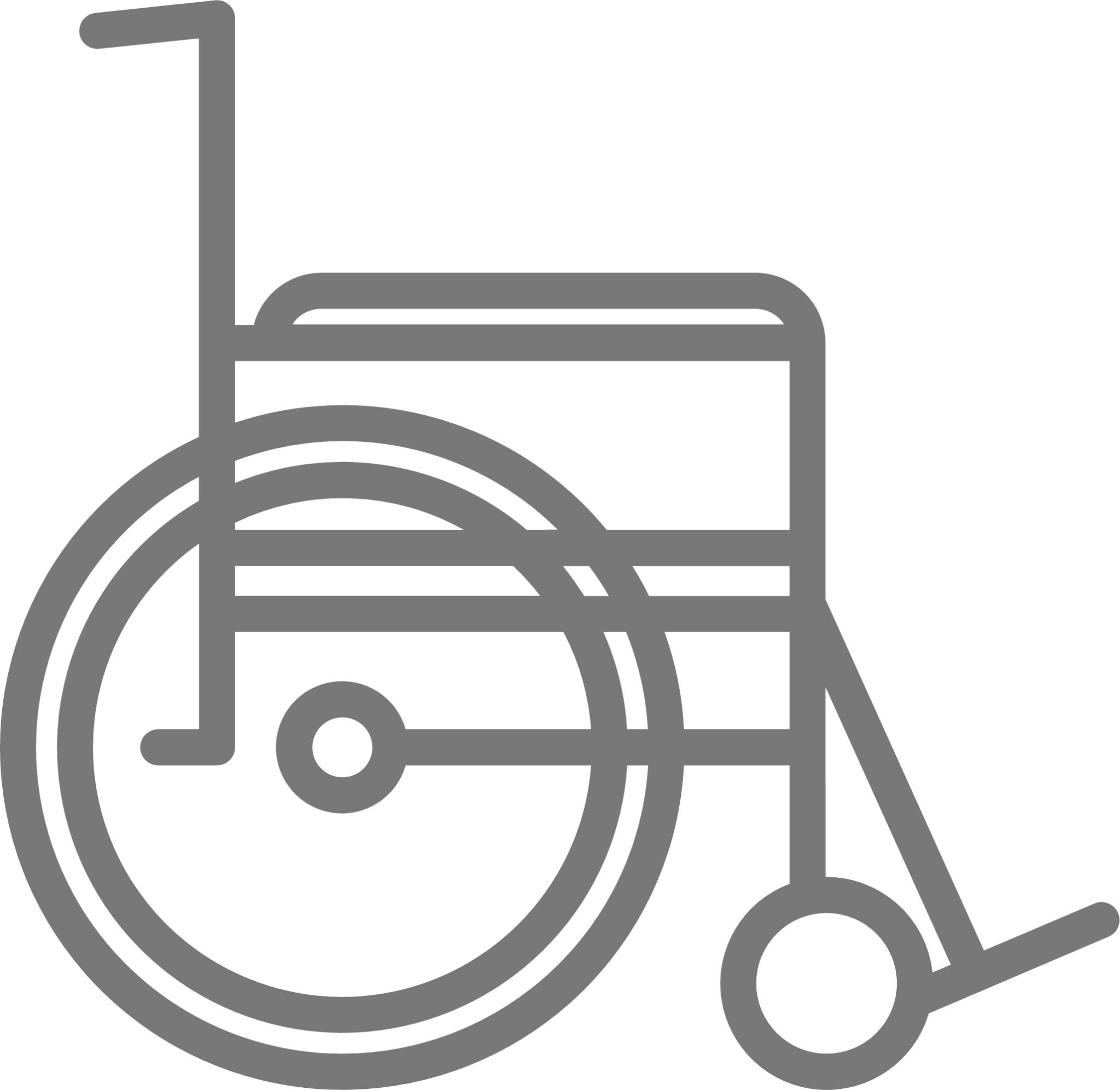 disease elderly hospital wheelchair illustration