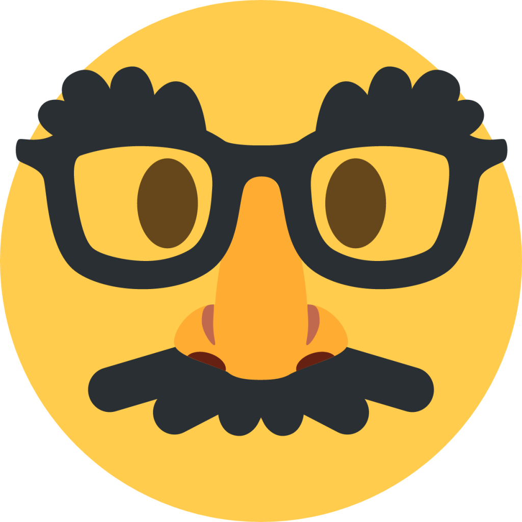 disguised face emoji