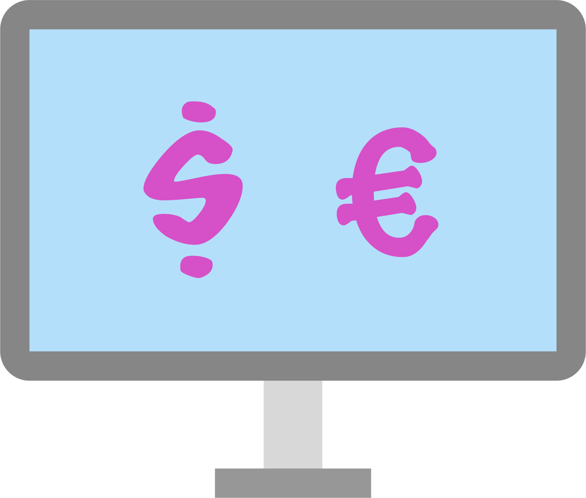 display currency icon