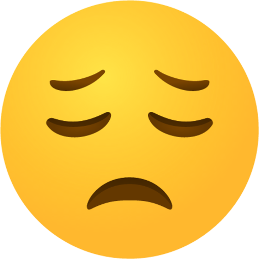Dissapointed face emoji emoji