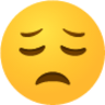 Dissapointed face emoji emoji