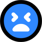 distraught face icon