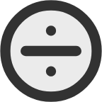 divide circle icon