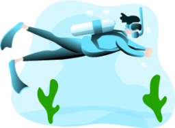 Diving illustration