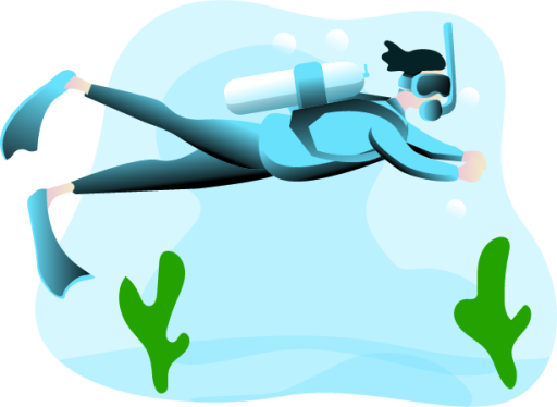 Diving illustration