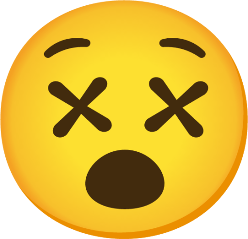 dizzy face emoji