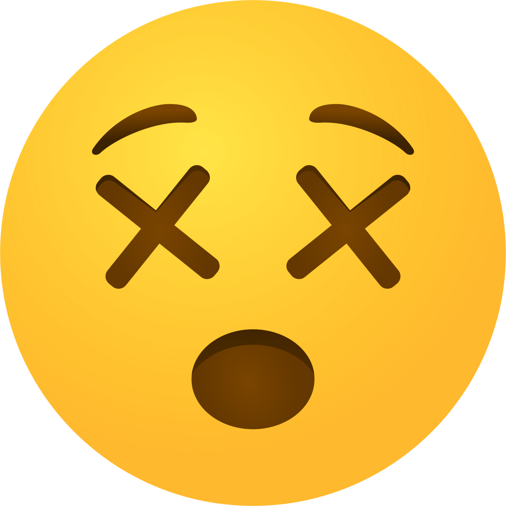 Dizzy face emoji emoji