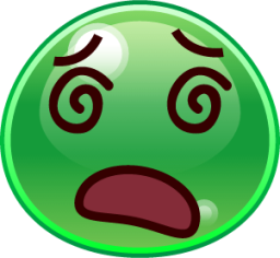 dizzy face (slime) emoji