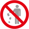 do not litter emoji