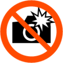 do not take flash photographs icon