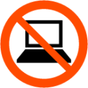 do not use electronic devices icon