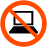 do not use electronic devices icon