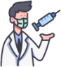 doctor and syringe icon