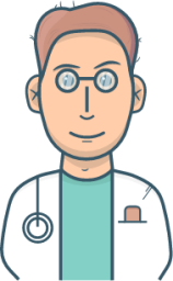 doctor person glasses man human illustration