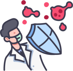 doctor shield virus icon