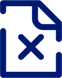 document cross icon
