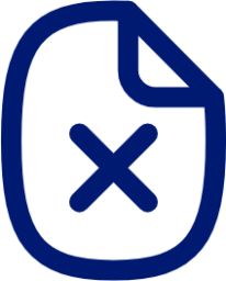 document cross icon