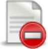 document denied icon