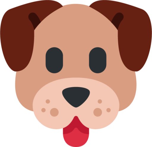 dog face emoji