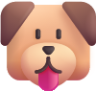 dog face emoji