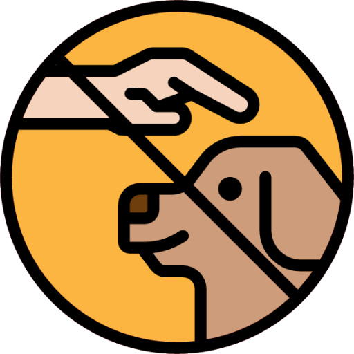 dog gestures hands trainer training illustration