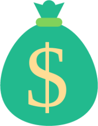 dollar bag icon