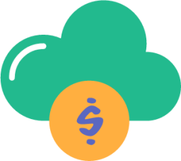 dollar cloud icon