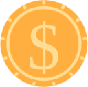 dollar coin icon