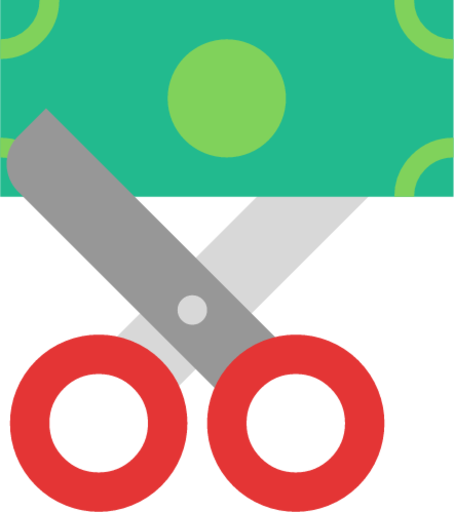dollar cut icon