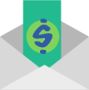 dollar envelope icon