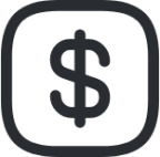 dollar square icon