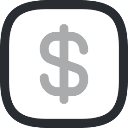 dollar square icon