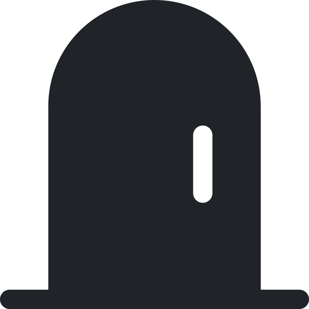 door (rounded filled) icon