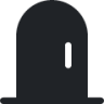 door (rounded filled) icon