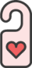 door tag heart icon