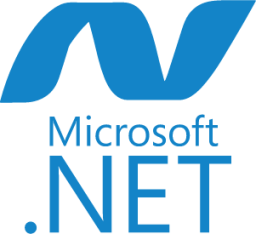 dot net plain wordmark icon