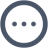 dots circle horizontal icon