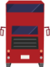 double decker bus outbound illustration