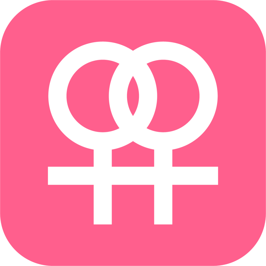 doubled female sign emoji