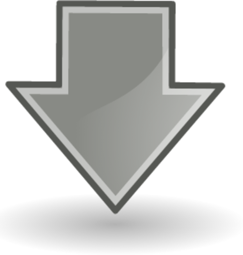 down grey icon